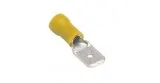 Conector Faston tamaño 6,3x0,8mm Amarillo 25 piezas 550615