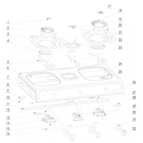 Inyector Cocina SRB GLP M8x1 Taladro 0,65mm...