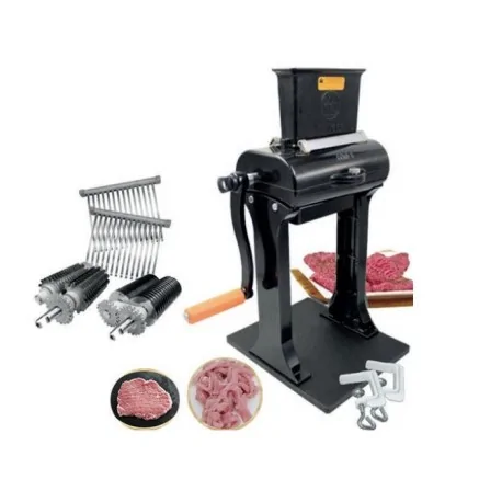 Manual meat tenderizer and slicer