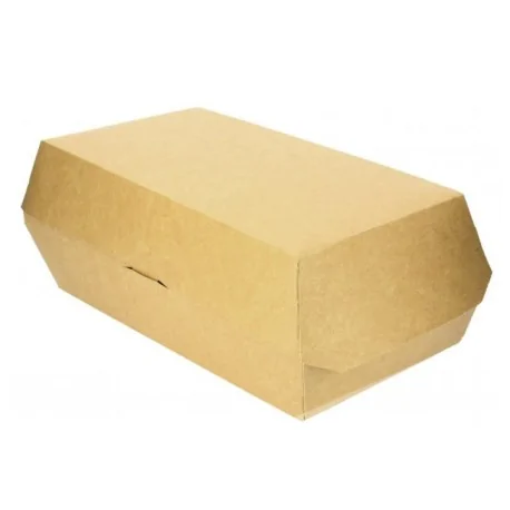 Conteneur à sandwich en carton kraft (Pack de 50 unités)