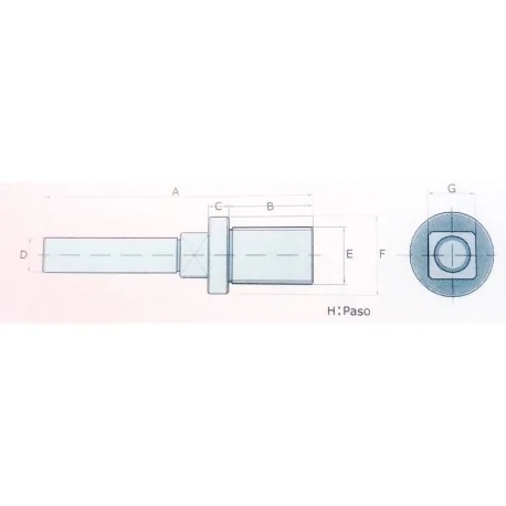 Mincer steel pin CGT MP-32MEC