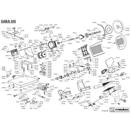 Medoc Saba 55510 Courroie Poly V356 J10 I25-33...