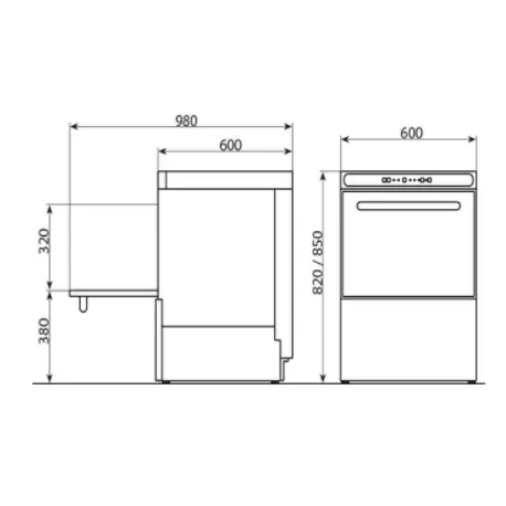 Dishwasher Edenox 50x50 AFG-540
