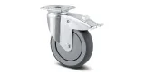 Ruedas giratorias con freno total 75 mm
