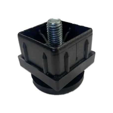 Adjustable foot for tube 40x40mm black...