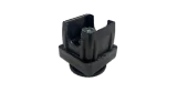 Adjustable foot for tube 30x30mm black polyamide Maximum Elevation: 35mm