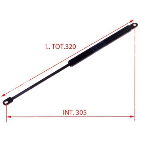 Gas spring 150N Piston Air Dist. Hole width...