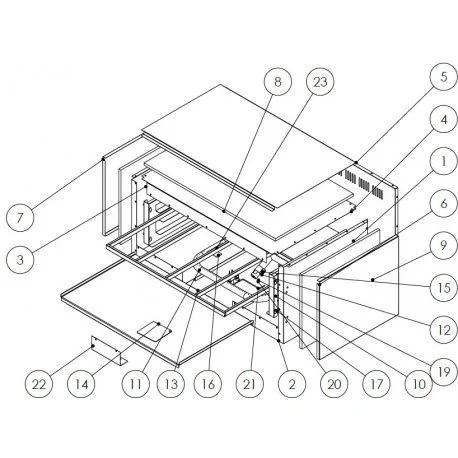 Oven door seal. DRNKU exploded view 64 with 6...