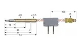 Thermocouple with interrupter plug connection ø6,0mm M9x1 L 1000mm Angelo-Po
