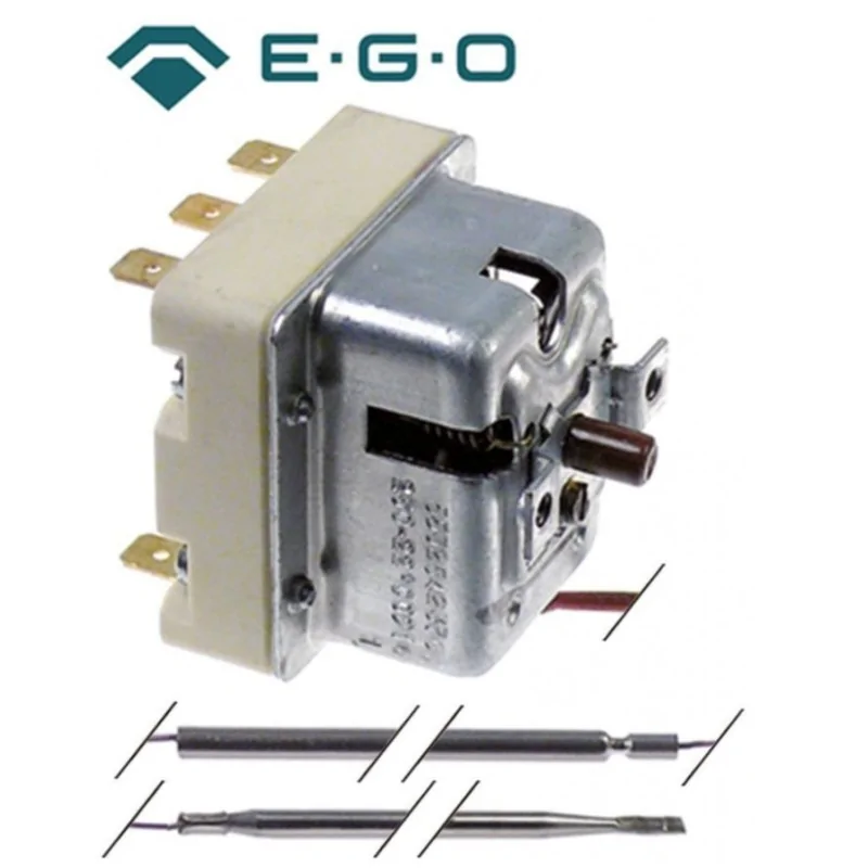 Ego 55.13523.070 seguridad termostato 1 pines sonda Ø 4x100mm 145 ° C CNS 16a 