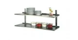 Inox wall shelf