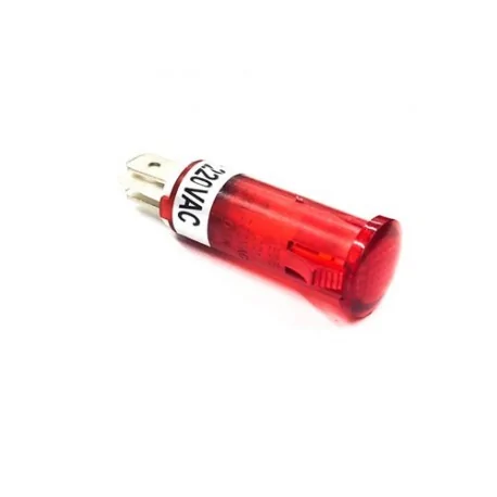 lámpara de señalización ø 10mm 230V rojo empalme conector Faston 4,8mm ZCK165BT Baño María