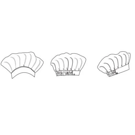 Gorro de cocina fruncido ajustable con velcro 4270