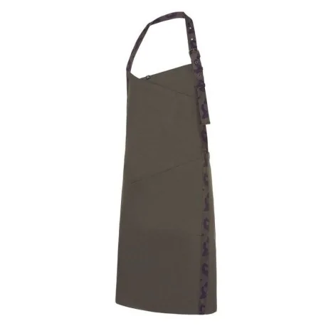 Delantal con peto y cinta en camuflaje 6427