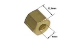 écrou-union fileté M12x12,5mm pour tube ø 6mm