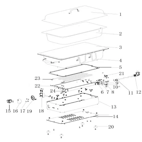 Red switch HY12 KEDU 30x22 mm ZCK100S  ZCK165BT...