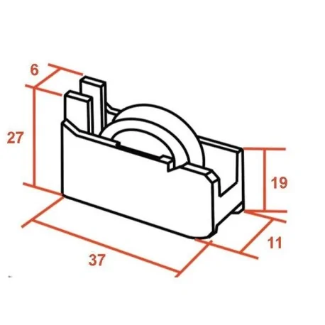 Rodamiento puerta Corredera S300 REF.C031