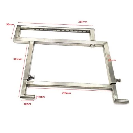 Churro dispenser adjustable stainless steel support