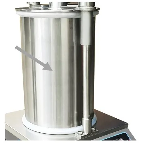 Cylindre de poussage inox SF-350 Cr L460mm intérieur Ø320mm