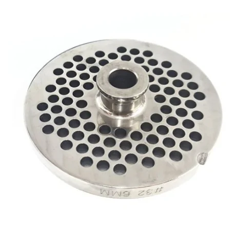 Grinder Plate 32 Drill 6mm with pivot 1 notch Stainless Enterprise