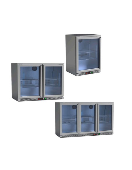 Expositor refrigerado sobremostrador Puerta Cristal