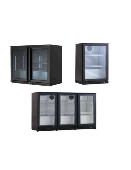 Vitrine réfrigérée de comptoir porte vitrée noire
