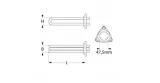 heating element 4500W 230V mounting ø 47.5mm heating circuits 419032
