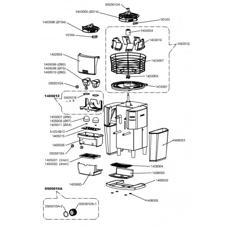 Bandeja portapiñas verde Zummo  Z05 0505002