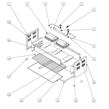 Aluminum Tube Toaster TB2 Exploded view number...