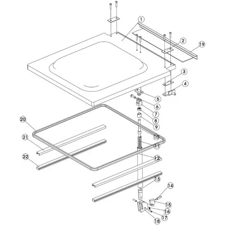 Amortisseur à ressort pour emballeuse sous vide...