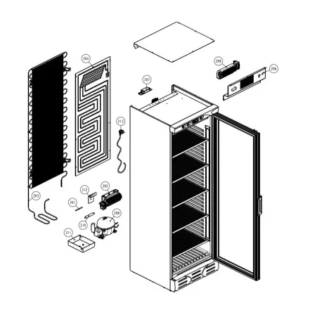 Cabinet Evaporator D372SC Z0310090 470x1140mm...