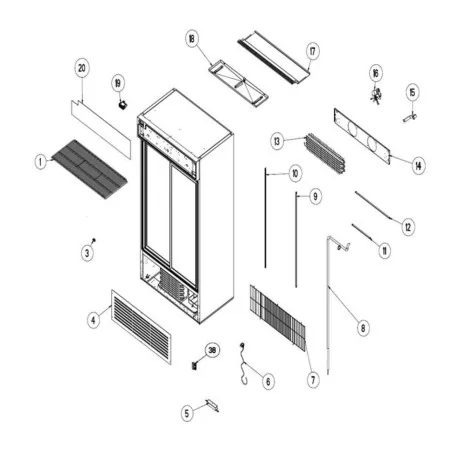 Rodamiento Puerta Armario S900 S1200SC B6020109...