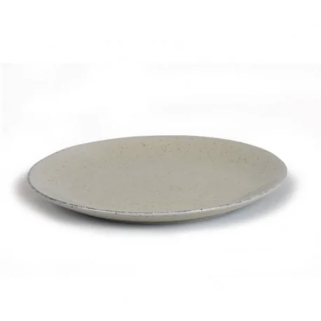 Earth Cream Plain Dish 20 cm (Box of 12 units)