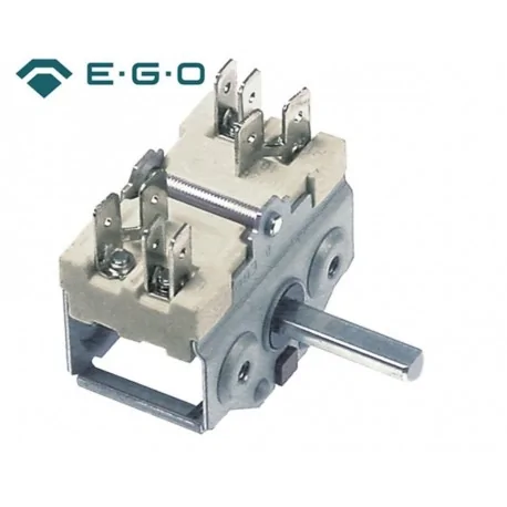 Outer switch 2 operating positions 2NO switching sequence 0-1 16A shaft ø 6x4,6mm 300200 19236