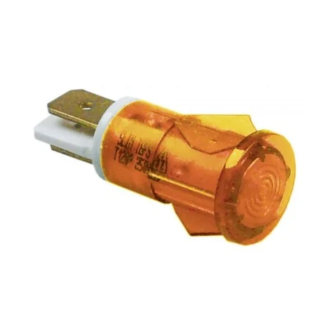 Lámpara de señalización ø 13mm 230V amarillo resis.a la temp. 120°C