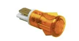 Indicator light ø 13mm 230V yellow temp.-resist. 120°C
