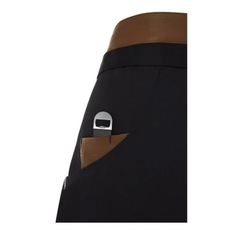 Short leatherette waist apron 6424