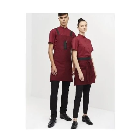 Short leatherette waist apron 6424