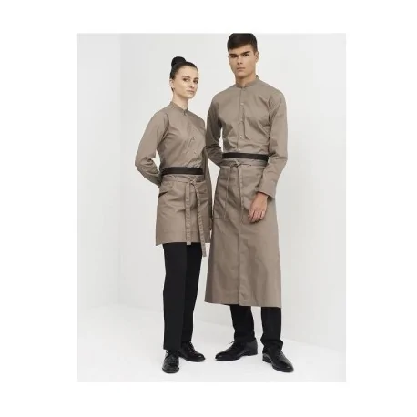 Short leatherette waist apron 6424