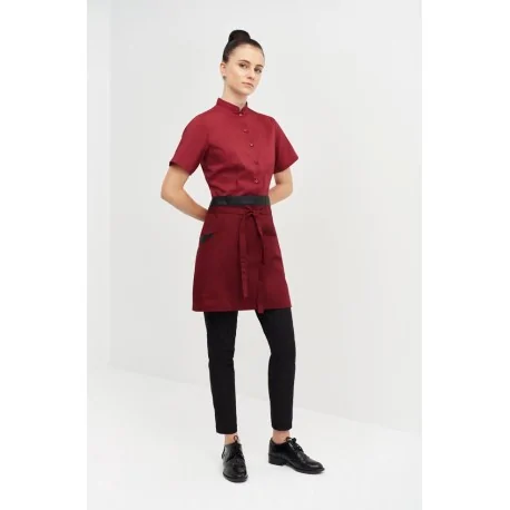 Short leatherette waist apron 6424