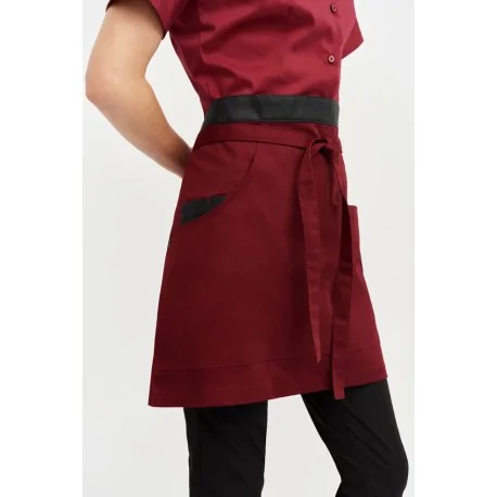 Short leatherette waist apron 6424