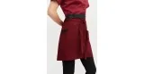 Short leatherette waist apron 6424