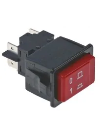 Push switch 34x23mm red 2NO...