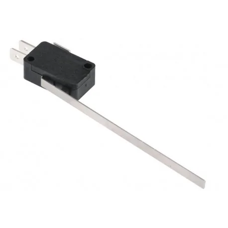 Microswitch with lever 250V 16A 1CO connection male faston 6.3mm L 98mm 345107