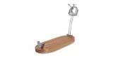 Jamonero giratorio con base de madera y plegable