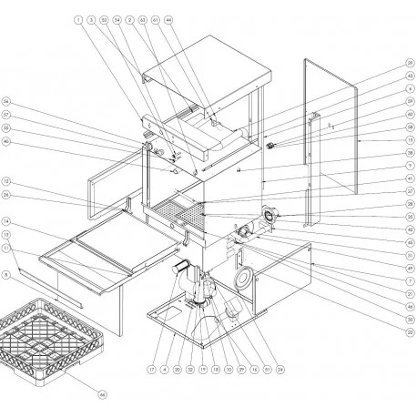 Upper distributor support Dishwasher WZ-40...