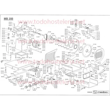 Pinchos Contrapeso Cortadora Medoc MA 350-MB (PM. 52595)