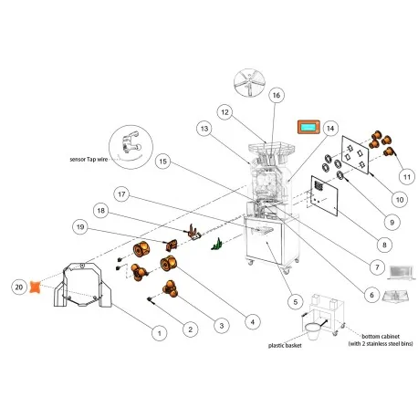 Arbre carré 2-kit - Extracteur de jus...