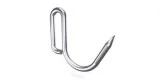 Hook rod shaped 'J' with tab 10 units