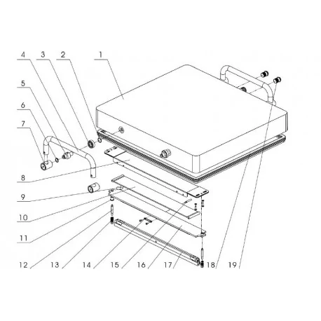 Guide screw Vacuum sealer HVC-610 Exploded view...